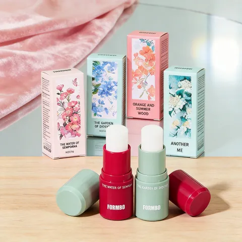 FORMBO Portable Solid Perfume Balm Long Lasting Fragrance Deodorant Stick For Women Men Pocket Fragrance Stick Flower Scent