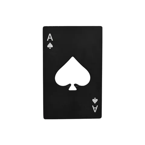 Pik-Ass Kreditkarten Flaschenöffner Tragbarer Edelstahl Poker Karten Bieröffner Für Geldbörse Tasche Bar Party Geschenk