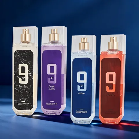 Profumo Spray da Uomo Serie 9 Eau De Parfum a Lunga Durata Fragranza Bourbon Ocean Fresh Water Whiskey per Uso Quotidiano Ufficio