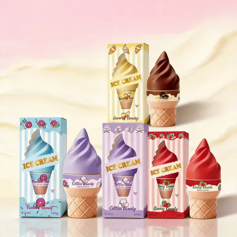 Ice Cream Shaped Gourmand Fragrance Spray Long Lasting Sweet Scent Body Mist For Women Creative Gourmet Aroma Perfume Gift Box