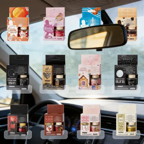 Glas Auto Parfum Anhänger Mit Holzdeckel Hängende Ätherische Öle Duft Diffusor Flasche Für Auto Innen Dekor Home Duft