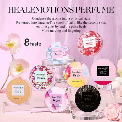 Dream Eiffel Solid Perfume Balm Long Lasting Pocket Fragrance For Women Portable Skin Moisturizing Floral Fruity Scent
