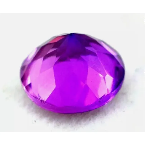 Rond Gefacetteerd Paars Saffier Korund Losse Steen Natuurlijk Geslepen Voor Sieraden Maken Hoge Hardheid Edelsteen Materiaal