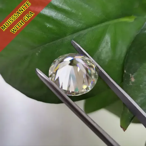 Round Brilliant Cut Moissanite Loose Stone D Color VVS1 Hearts And Arrows With GRA For Jewelry Making Necklace Ring Inlay