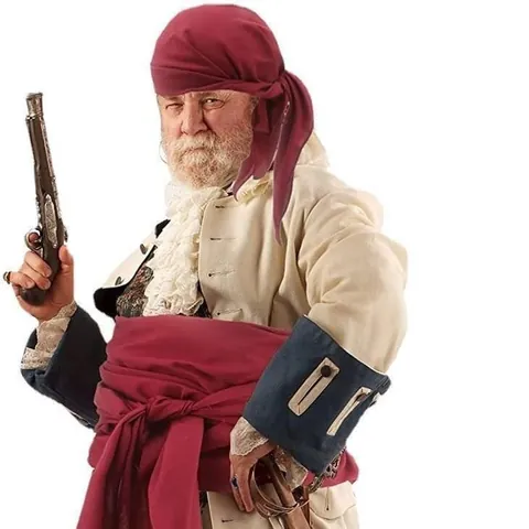 Pirate Costume Accessory Renaissance Medieval Headband Waist Sash Canvas Bandana Sash For Halloween Cosplay Party Unisex