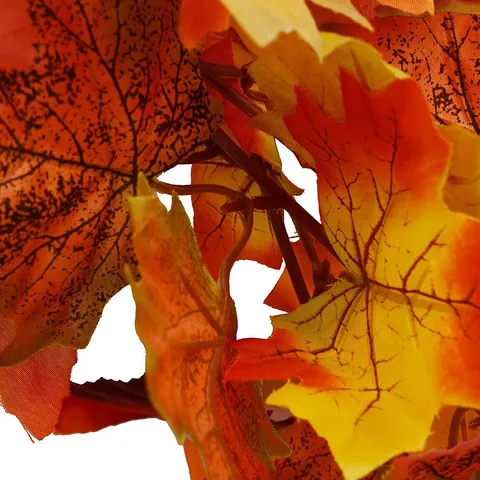 Herbst Künstliche Ahornblatt Girlande Fall Hängende Rebe Dekoration Für Erntedankfest Weihnachten Haus Innen Außen Kamin Deko