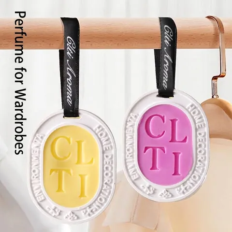 Aromatherapy Gypsum Wax Tablet For Wardrobe Bedroom Car Hanging Scented Stone Air Freshener With Ribbon Gift For Women