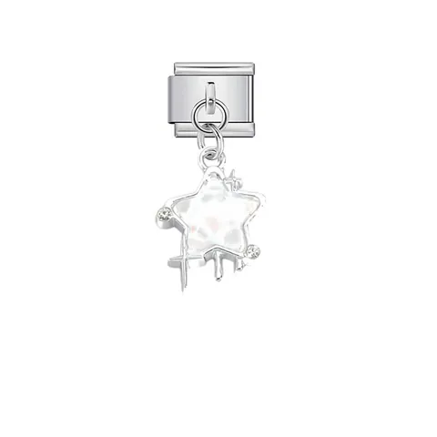 Ανοξείδωτο Ατσάλι Ιταλικά Modular Charms Βραχιολιού Αστέρι Φεγγάρι Δελφίνι Κοχύλι Στρας DIY Κοσμήματα Μενταγιόν Αξεσουάρ για Γυναίκες