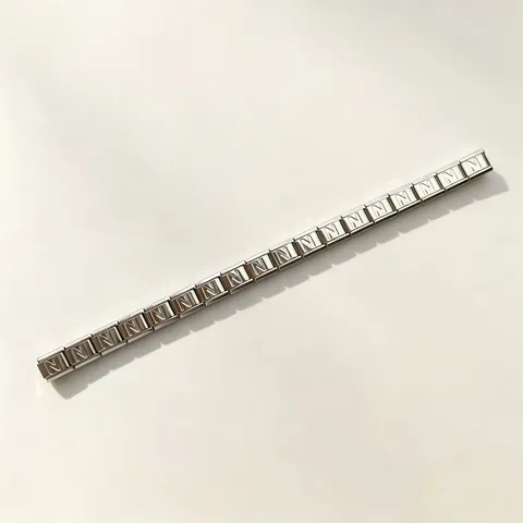 Diy Stainless Steel Italian Charm Bracelet For Men Women Personalized Alphabet Letter Modular Splicing Wristband Jewelry