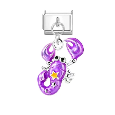 Zwölf Sternzeichen Italienischer Modulanhänger Für DIY Armband Edelstahl Emaille Cartoon Sternbild Schmuck Link Zubehör