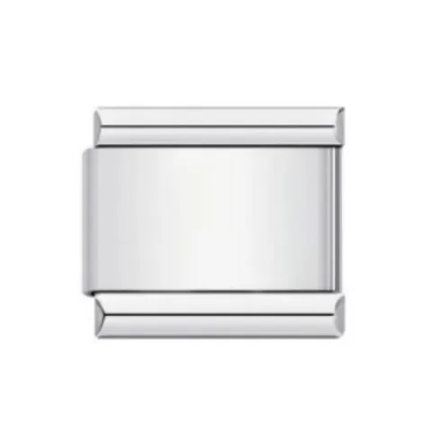 Edelstahl Italienisch Charm Link DIY Modular Einfach Blank Hochglanz Metall Link Für Kombinierbaren Schmuck Herren Damen
