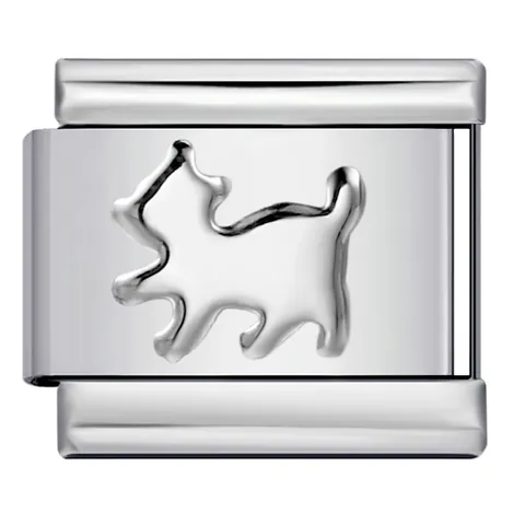 Edelstahl DIY Italienische Charm Armband Glied Modular Geprägte Muster Hund Stern Herz Delfin Schmuck Herstellung Charms