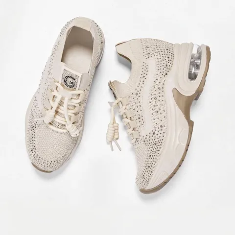 Dames Platform Sneakers Ademend Flyknit Strass Vrijetijdsschoenen Luchtkussen Hoogteverhogend Mode Schoeisel