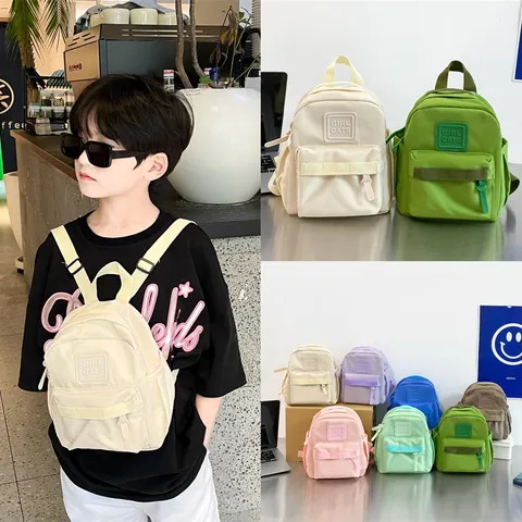 Mochila Ligera para Niños Pequeños Niños Niñas Nylon Duradero Bolsa Escolar para Jardín de Infancia Gran Capacidad Transpirable Trendy