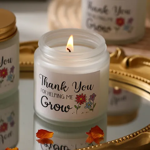 Handgefertigte Duftkerze Aus Sojawachs In Mattglas-Gefäß Mit Metalldeckel Aromatherapie-Kerze Für Hausduft Hochzeit Dankeschön Geschenk