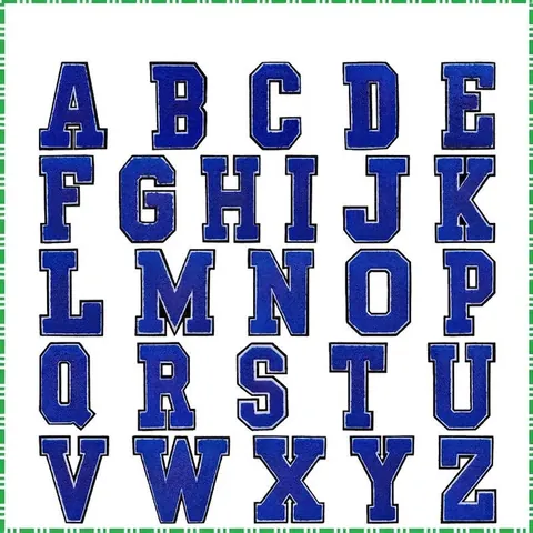 Large Chenille Letter Number Patches Iron On Embroidered Varsity Style Patches For Clothing Bag DIY Decoration Applique