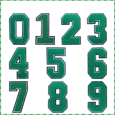 Large Chenille Letter Number Patches Iron On Embroidered Varsity Style Patches For Clothing Bag DIY Decoration Applique