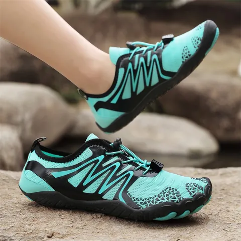 Breathable Mesh Wading Shoes Quick Dry Non Slip Outdoor Hiking Shoes Water Sports Beach Shoes For Unisex Casual Sneakers