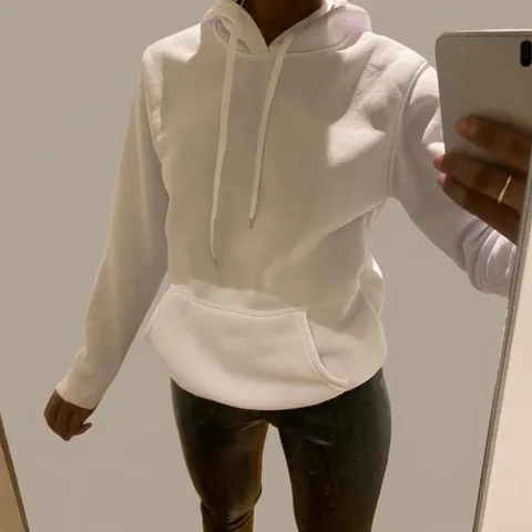 Sweat à Capuche Oversize Décontracté Unisexe Doublé en Polaire Pull Manches Longues Couleur Unie Poche Kangourou Haut