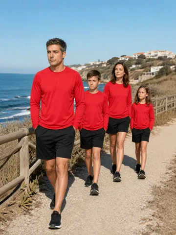 Unisex Sports Long Sleeve T-Shirt Quick Dry Polyester Round Neck Loose Top For Running Fitness Football Training