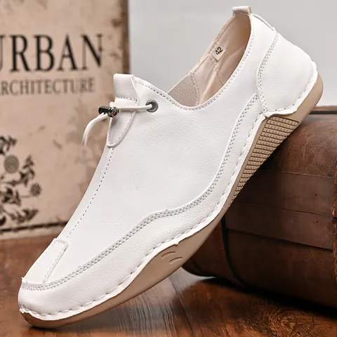 Men Casual Outdoor Shoes Fashion Stitched Skate Shoes Microfiber Leather Flat Sneakers With Octopus Non-Slip Sole