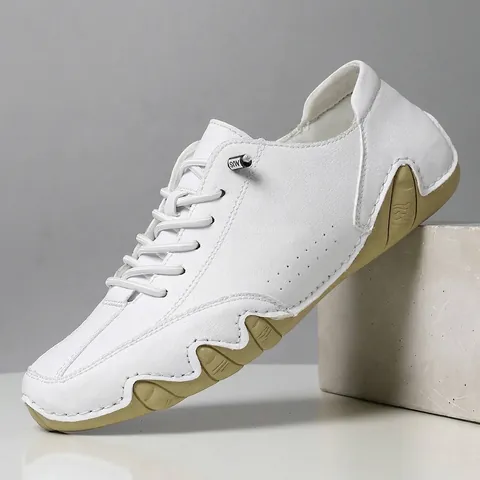 Men Low Top Casual Shoes Microfiber Leather Octopus Style Rubber Sole Non-Slip Breathable Sneakers For Outdoor Walking Walking