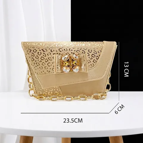 Damen Luxuriöse Leopardenmuster Strass Schleife Heels Und Passende Abendtasche Set Kunstleder Peep Toe Party Kleid Schuhe Tasche Kit