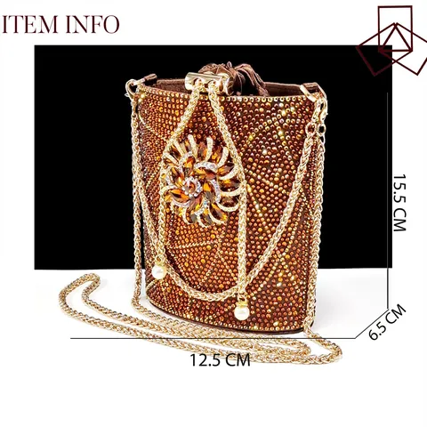 Juego de Tacones Altos de Lujo con Diamantes de Imitación para Mujer y Bolso a Juego Punta Estrecha Tacón Grueso Boda Banquete Kit