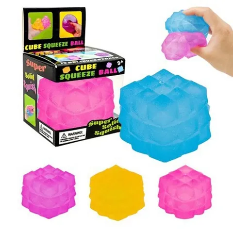 Water Cube Rhombus Magic Cube Squishy Jouet Anti-stress TPR Cube de Maltose Pour Soulager l'Anxiété Bureau Cadeau Quotidien