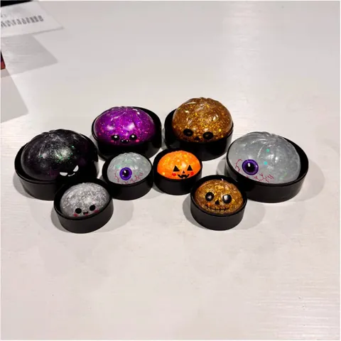 Halloween Mystery Dumpling Squishy Δημιουργικό Παιχνίδι Ανακούφισης από το Στρες Στρας Κινούμενα Σχέδια Προσομοίωση Squeeze Παιχνίδι για Πάρτι Παιδιά Ενήλικες