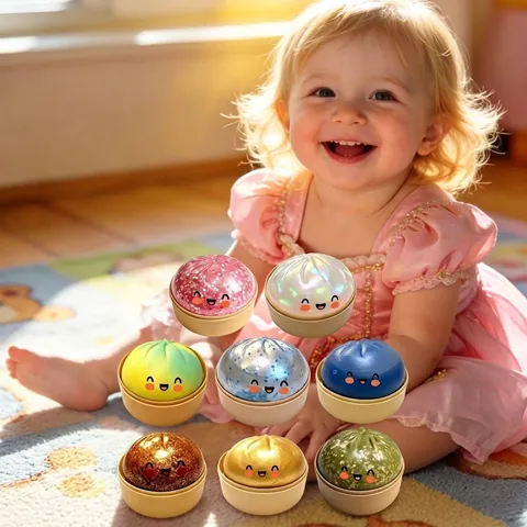 Kreativer Simulations-Dampfnudel-Squishy-Spielzeug Langsam Aufsteigendes Dekompressions-Fidget-Spielzeug Süßes Smiley-Gesicht Stressabbau-Spielzeug