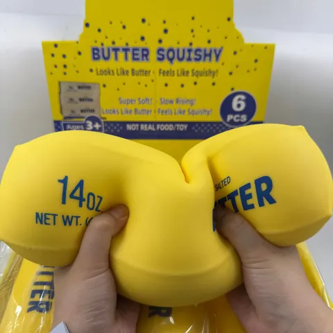 Butterriegel Squishy Langsam Steigendes Spielzeug Simuliertes Essen Weiches Quetschspielzeug Zum Stressabbau Büro Kinder Geschenk