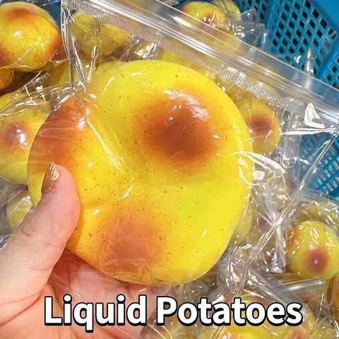 Realistic Potato Squishy Slow Rebound Stress Relief Toy Handmade Simulation Food Sensory Fidget Toy For Adults Kids Gift