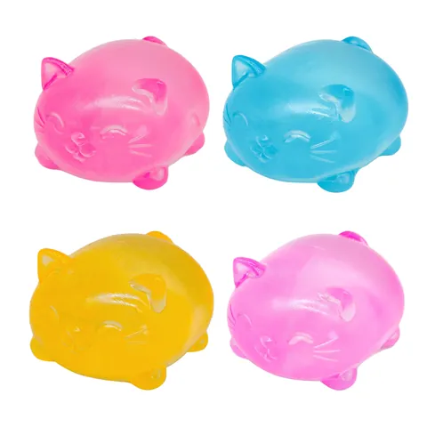 Cute Cartoon Animal And Ice Cube Squishy Toy Slow Rebound TPR Decompression Toy Soft Stress Relief Toy For Kids And Adults