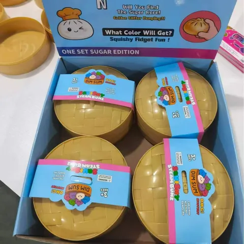 Grande 15cm Simulazione Panino al Vapore Squishy Giocattolo Antistress Set Box Rimbalzo Lento TPR Simpatico Giocattolo Dim Sum
