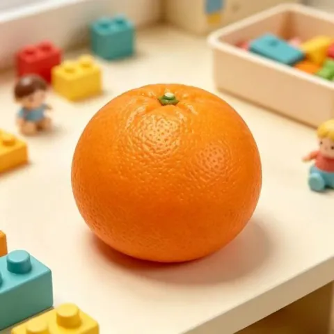 Simulation Orange Squishy Stress Relief Toy Soft Rubber Fruit Squeeze Toy For Office Adults Kids Hand Grip Training