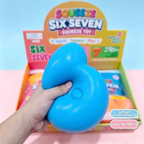 Παιχνίδι Squishy Αριθμός 6 7 Αργή Επαναφορά Ανακούφιση από το Στρες Παιχνίδι Πίεσης TPR Εκπαιδευτικό Αισθητηριακό για Παιδιά Ενήλικες