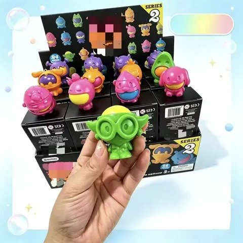 Armored Squishy Blind Box Toy Stress Relief Mecha Monster Figure Detachable Multi-colored Series Collectible Gift For Kids Adults