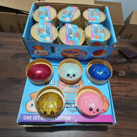 Simulation Petit Pain Squishy Fidget Jouet Rempli De Maltose Rebond Lent Paillettes Soulagement Du Stress Jouet Avec Vapeur