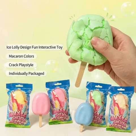 Simulated Crispy Popsicle Squishy Toy Decompression Sensory Simulation Ice Cream Stress Relief Toy For Kids Adults Gift