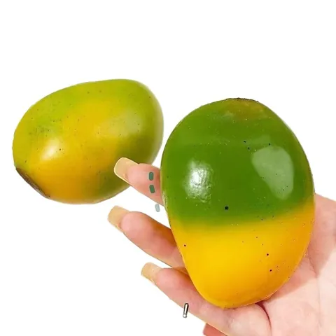 Jouet Squishy Mangue Créatif Changement de Couleur Rebond Lent Balle Anti-Stress TPR Jouet Sensoriel de Décompression Doux