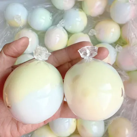 Handmade Gradient Color Crunchy Squishy Ball Stress Relief Sensory Fidget Toy For Girls Adults Anxiety Relief Gift