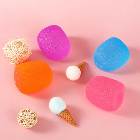 Translucent Candy Maltose Squishy Toy Grain Texture Sensory Squeeze Relief Toy For Kids Adults Stress Relief Office Gift