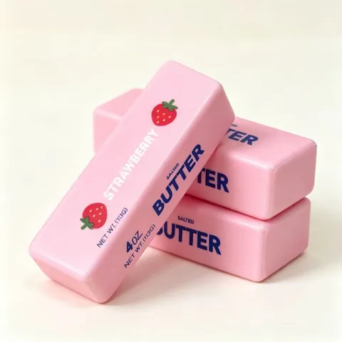 Simulatie Boter Staaf Squishy Speelgoed Slow Rising Geurende Boterstick Model Voor Stressverlichting Realistisch Voedsel Speelgoed