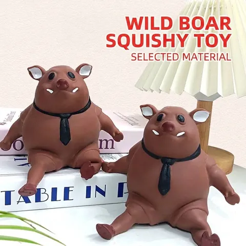 Cartoon Pink Pig Squishy Toy TPR Sand Filled Stress Relief Squeeze Toy Cute Pig Decompression Sensory Toy For Office Home