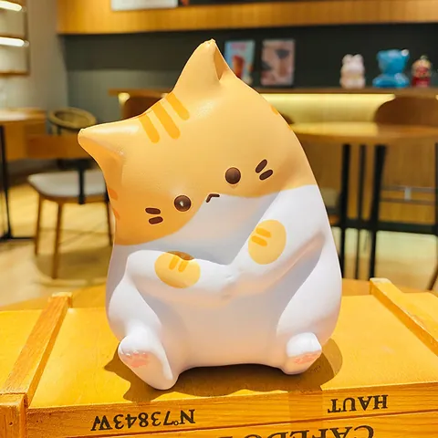Χαριτωμένο Coco Cat Squishy Παιχνίδι Αργής Επαναφοράς Φιγούρα Γάτας για Πίεση Ανακούφιση από το Στρες Γραφείου για Παιδιά Ενήλικες Δώρο