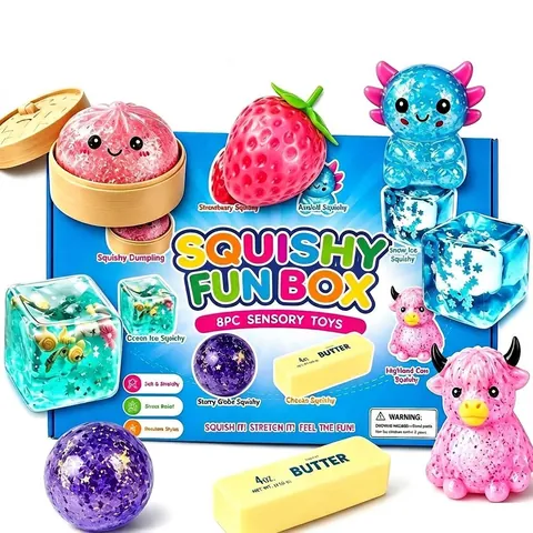 Fidget Squishy Advent Calendar Mystery Box Maltose Bun Decompression Toy Stress Relief Sensory Fun Gift For Kids Adults