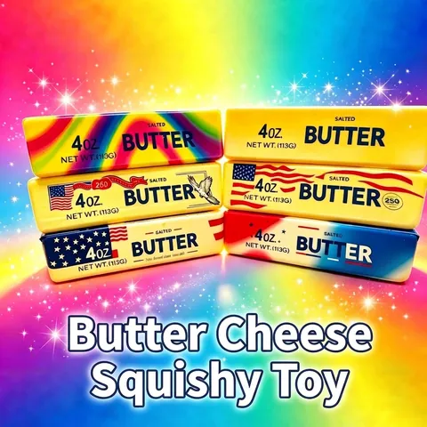 Creative Simulation American Style Butter Stick Squishy Slow Rebound Decompression Toy PU Foam Stress Relief Squeeze Toy Gift