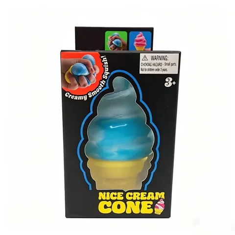 Simpatico Giocattolo Squishy a Forma di Gelato a Lento Rilascio TPR Simulazione Antistress Giocattolo Sensoriale per Bambini Adulti Casa Ufficio