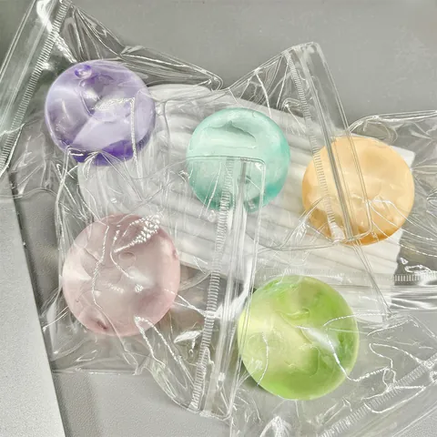 Coconut Oil Maltose Squishy Ball TPR Deformable Stress Relief Toy Semi-Transparent Squeeze Ball For Sensory Play Adults Office Gift